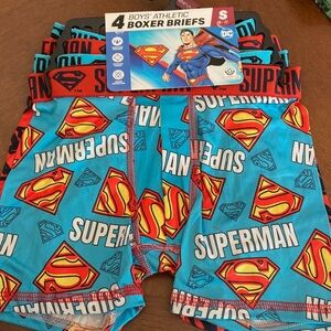 DC Superman Boys' Blue Boxer Briefs